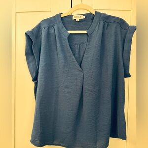Molly Bracken Deep Blue Blouse